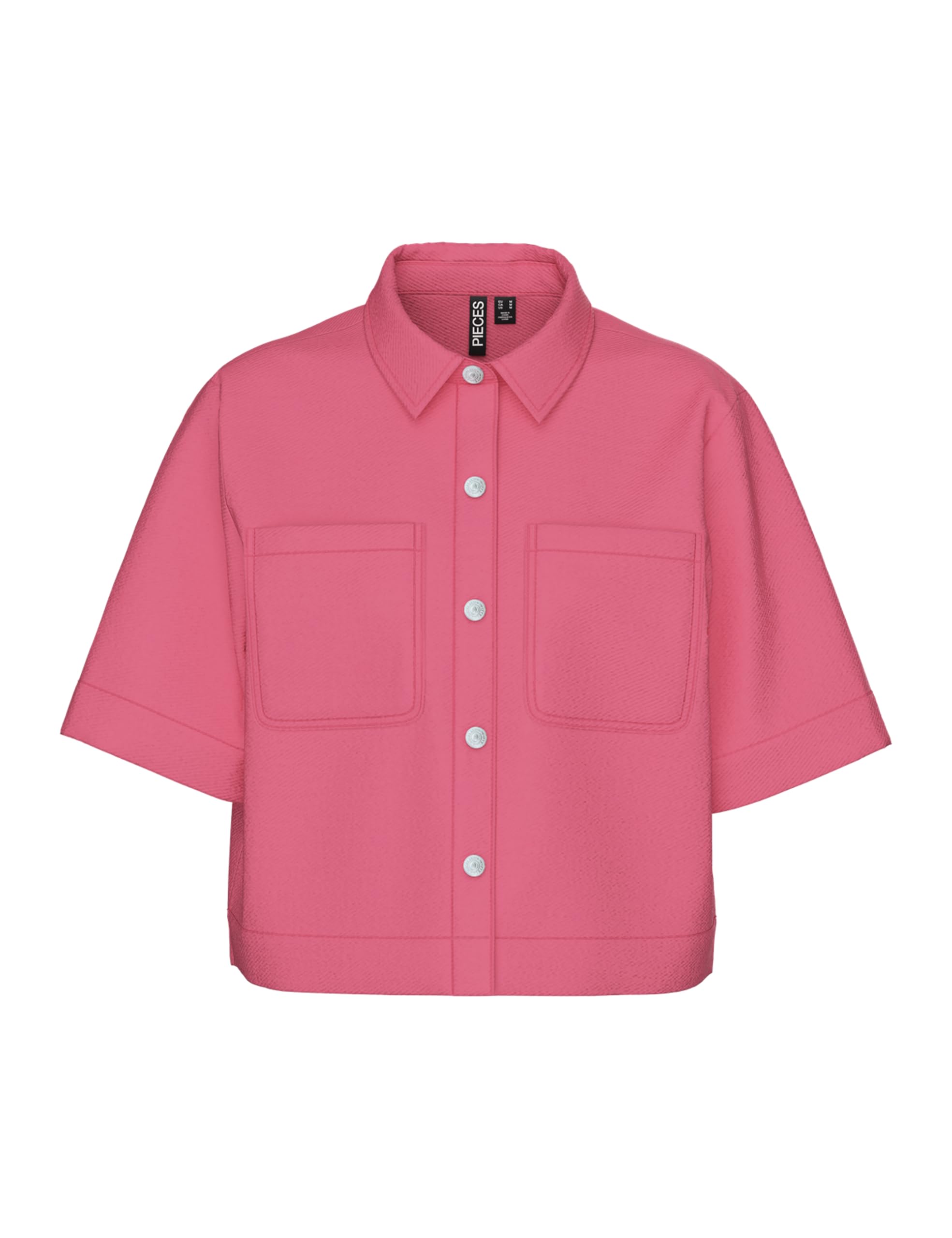 Pieces Pcsalume camicia donna maniche corte cotone