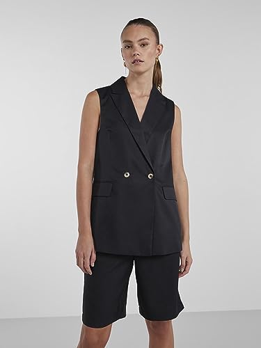 Pieces Pctally Blazer Gilet Donna Nero Smanticato