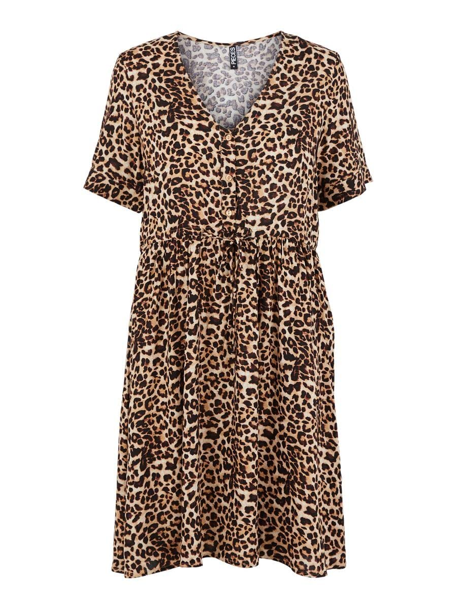 Pieces Pcnya SS Dress BF vestito donna taglia S limone