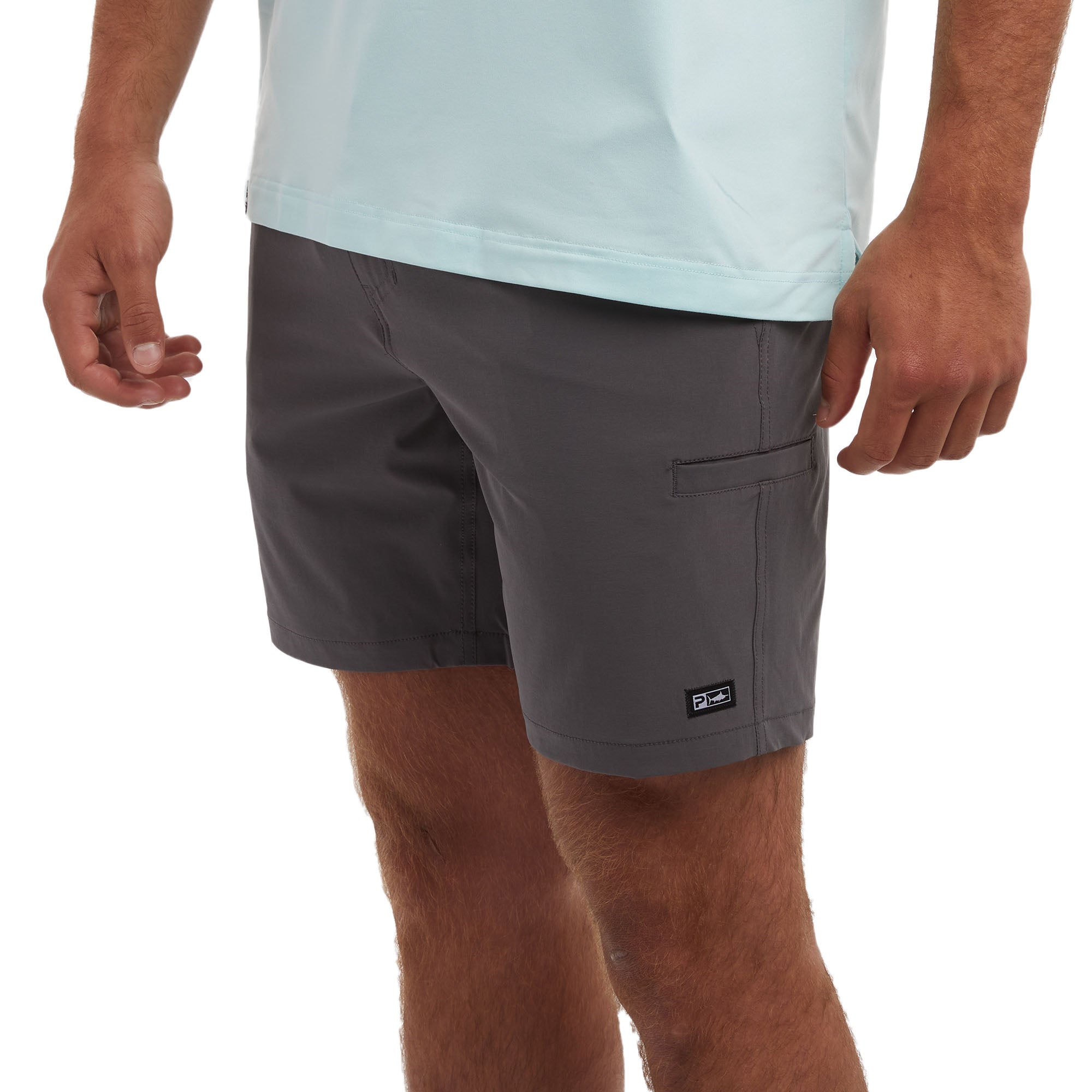 Pelagic Mako pantaloncini uomo grafite elasticizzati