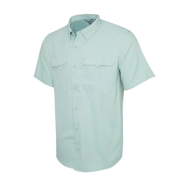 Pelagic Keys camicia uomo manica corta Salvia traspirante