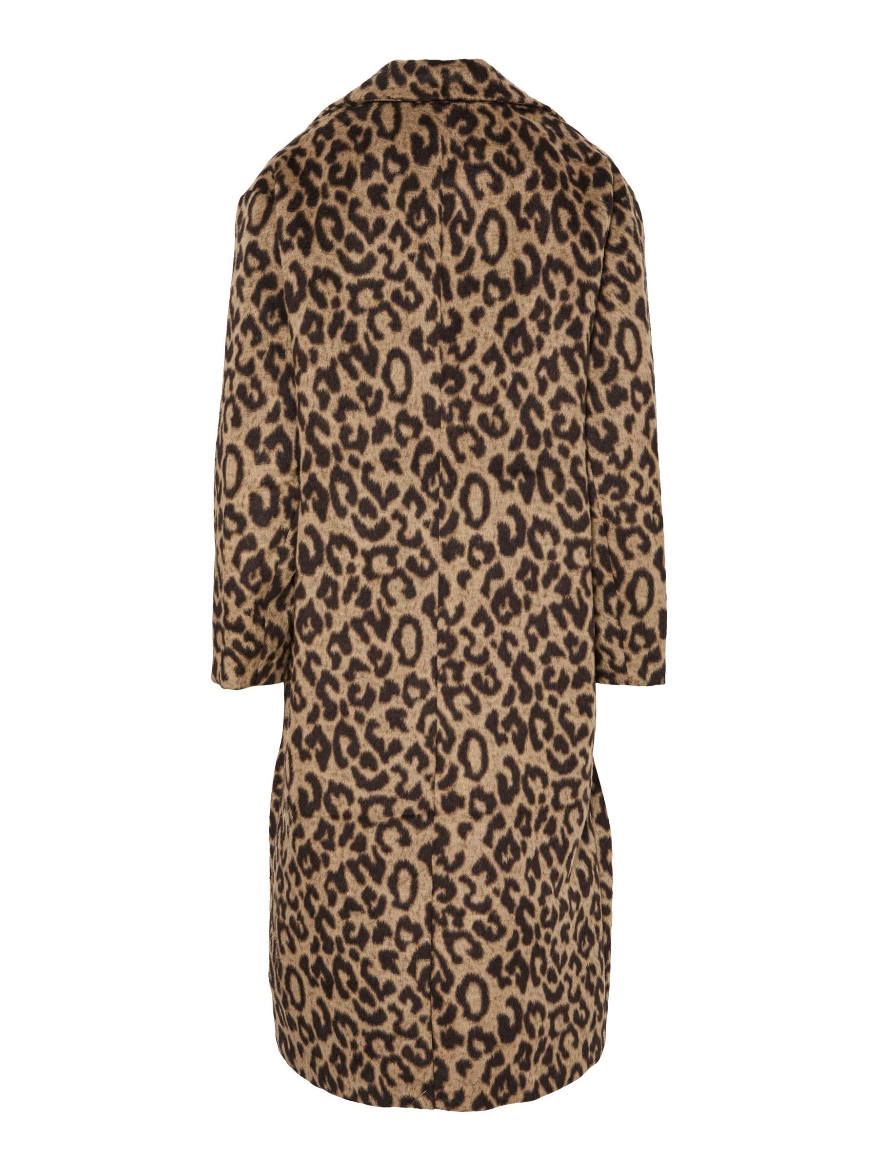 Pieces Pcjili Leo Cappotto Lungo Donna Stampa M