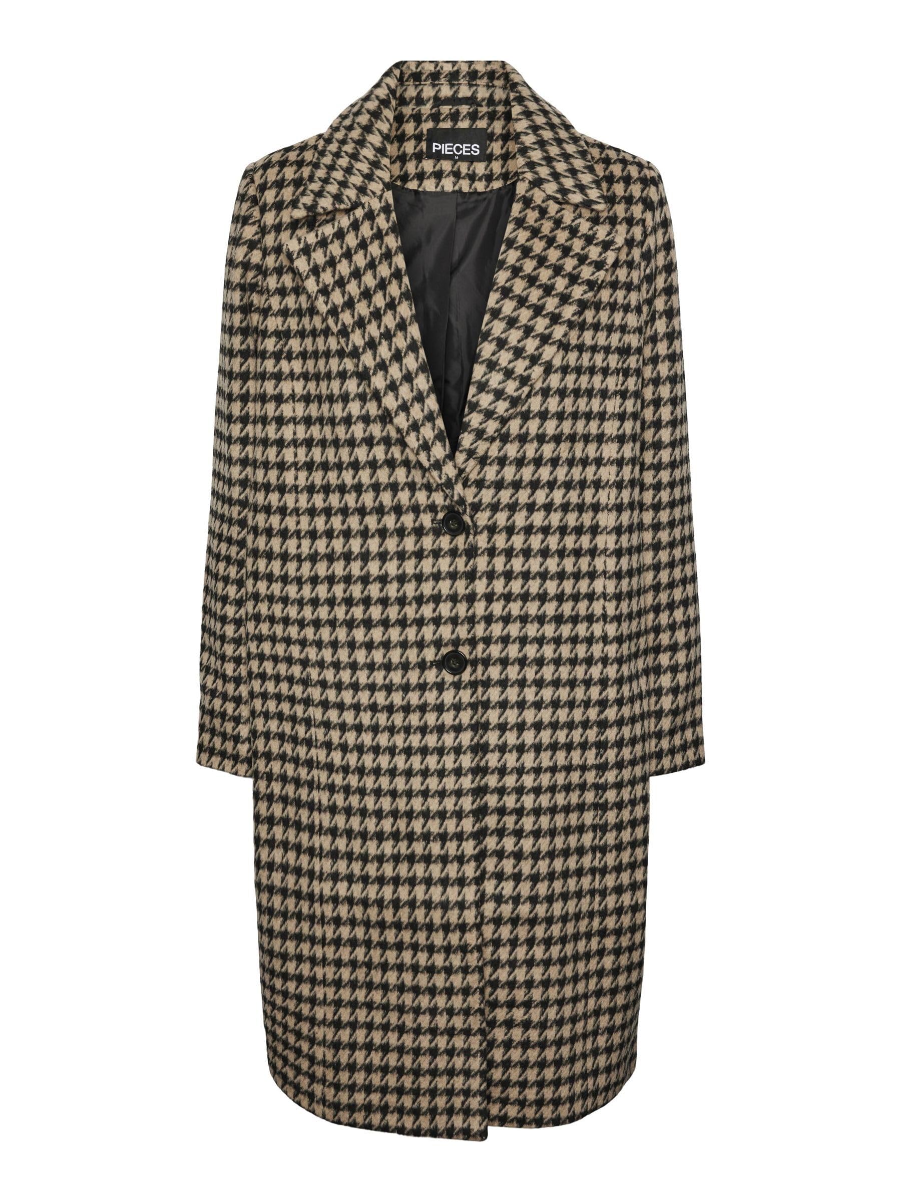 Pieces Pcandrea Cappotto Donna a Quadri XS