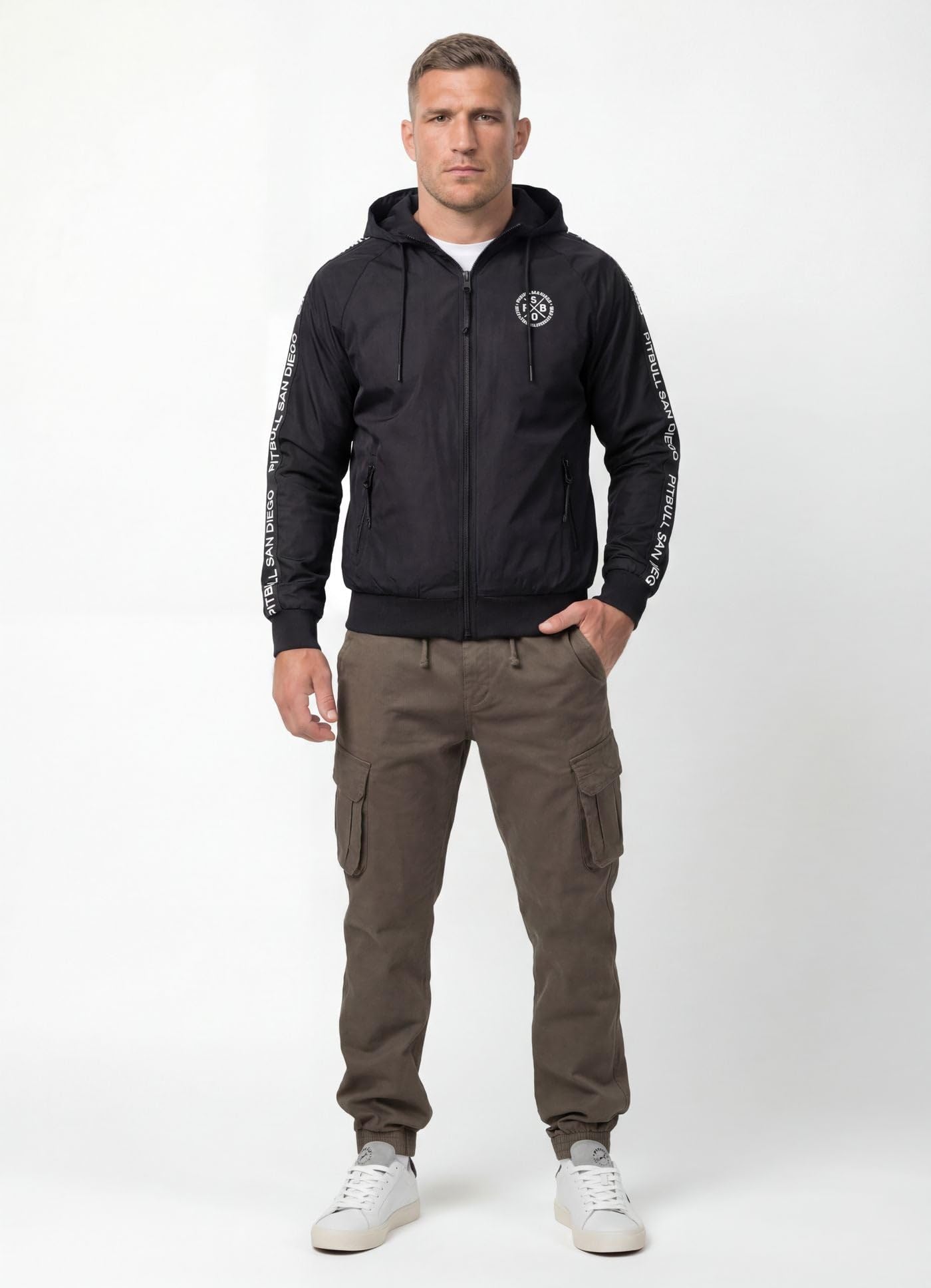 Pitbull Athletic Tape giacca softshell uomo antivento