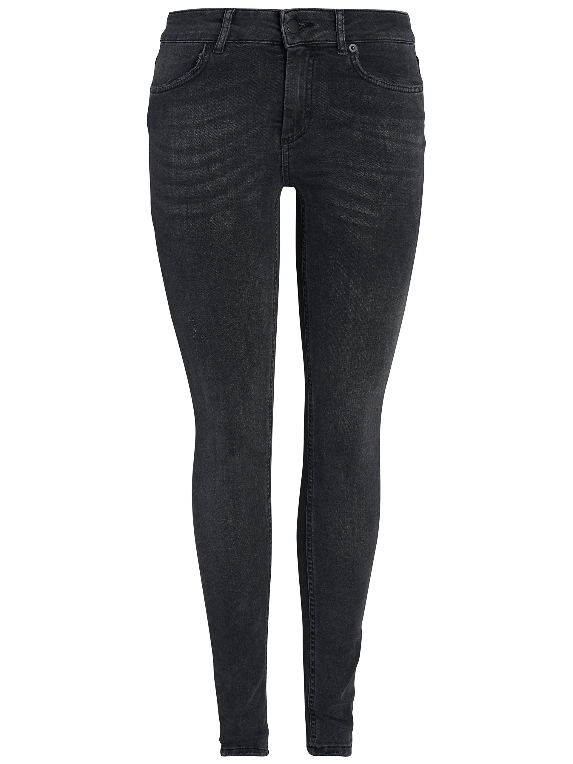 Pieces Pcfive Delly jeans donna grigio skinny cotone