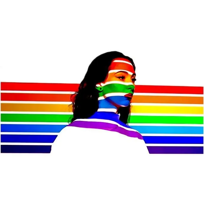 Matrix Music Store Rex Pride Girl Face t-shirt unisex cotone
