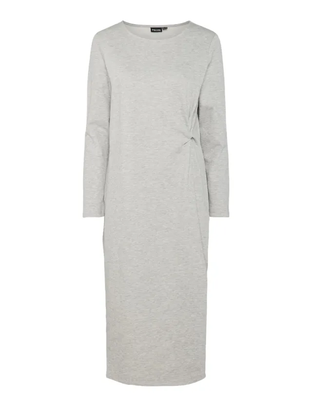 PIECES Pcsinori LS Knot Dress vestito M manica lunga