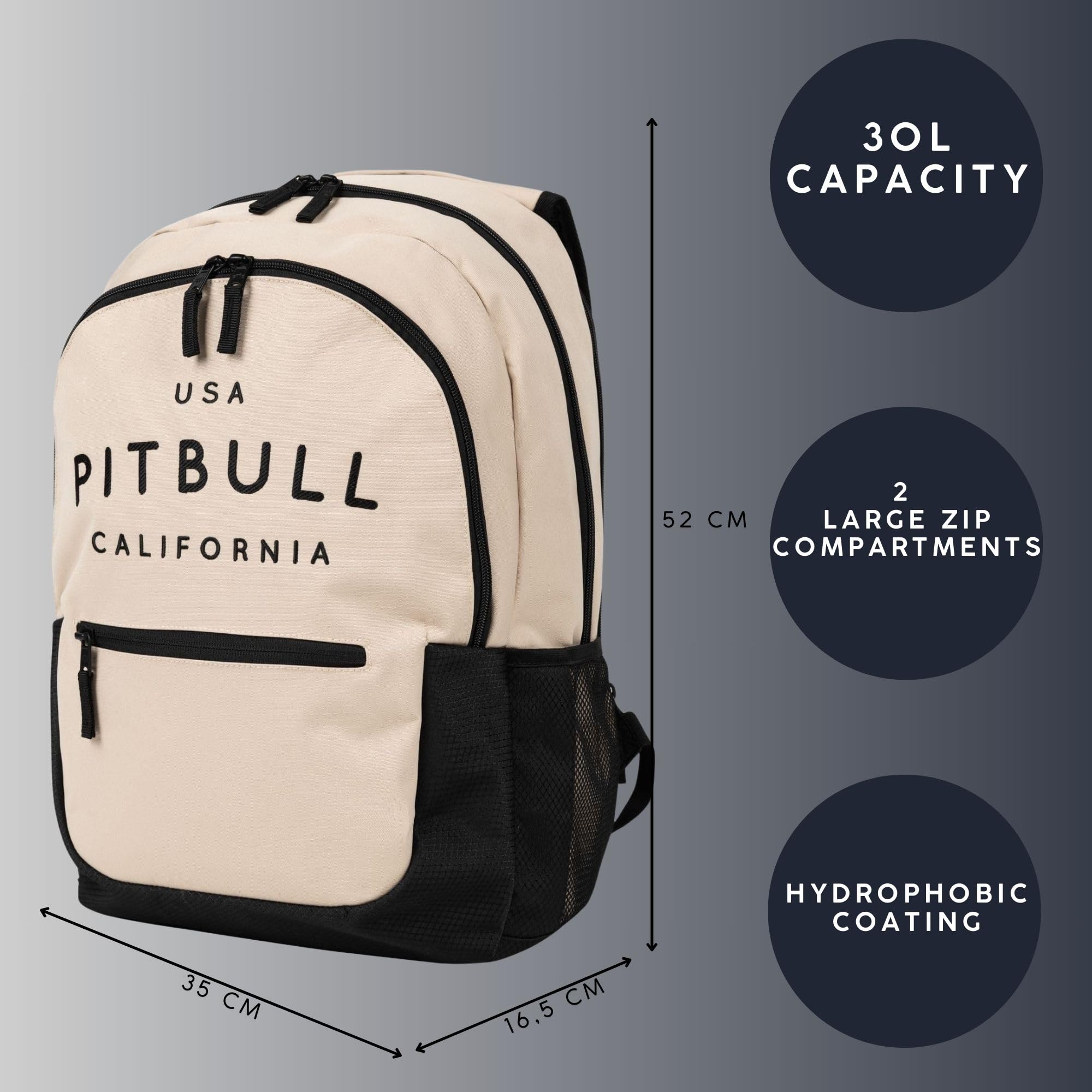 Pitbull Concord II USA Cal zaino 30L color sabbia