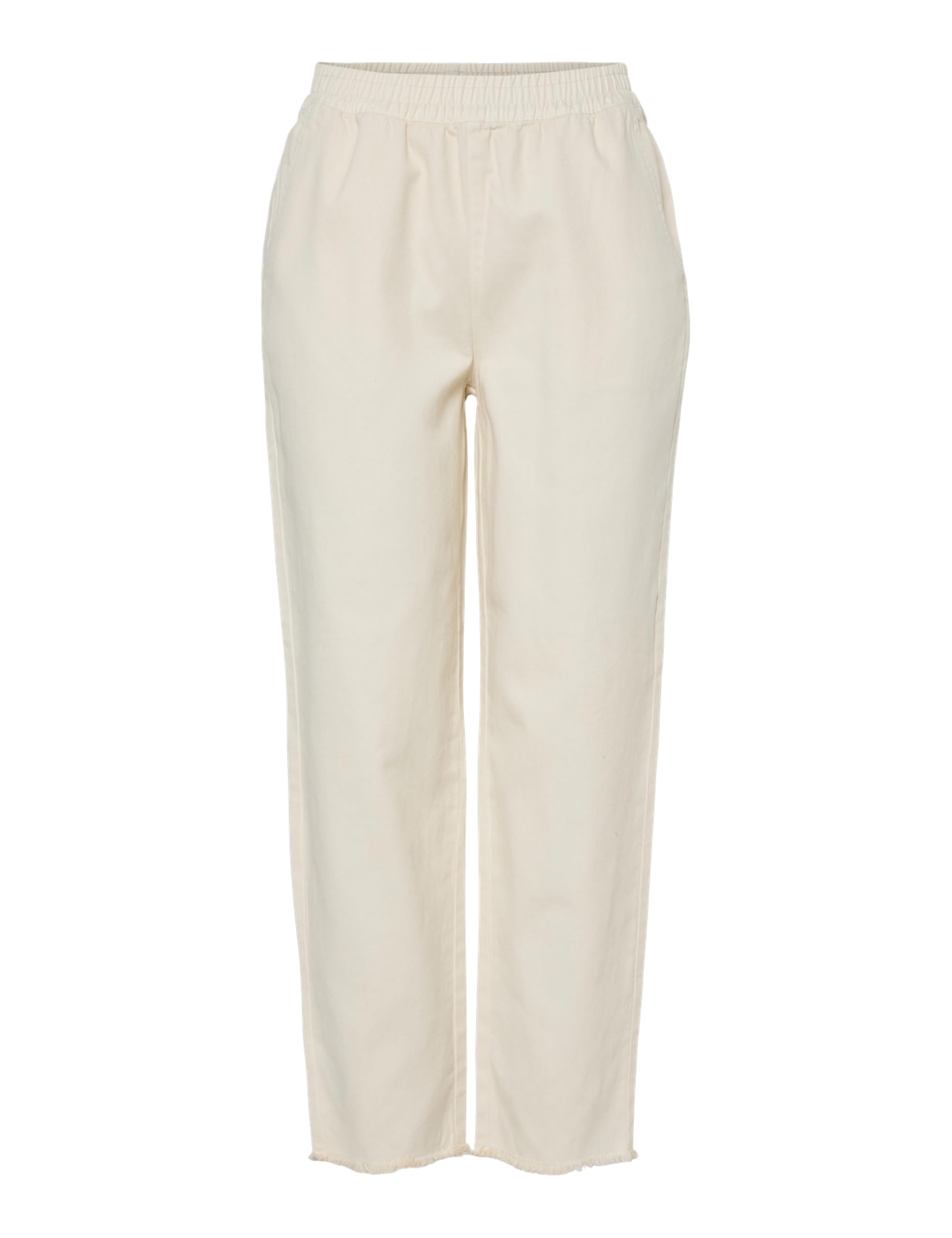 Pieces Pcsally HW pantaloni donna alla caviglia vita alta