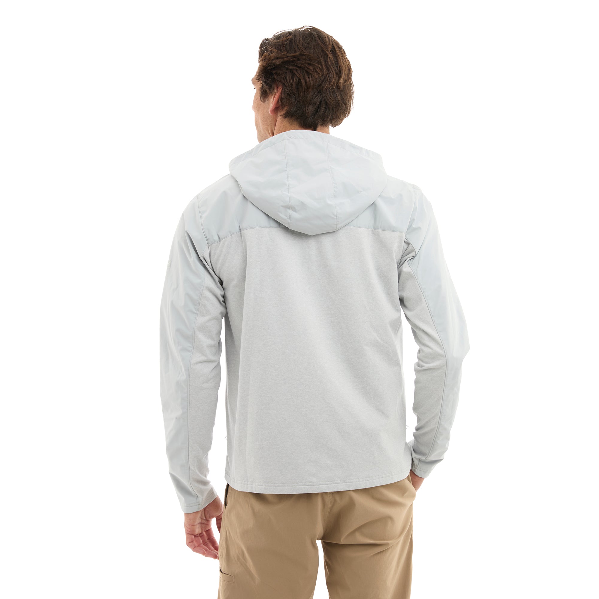 Pelagic Daybreak felpa zip grigio chiaro stretch