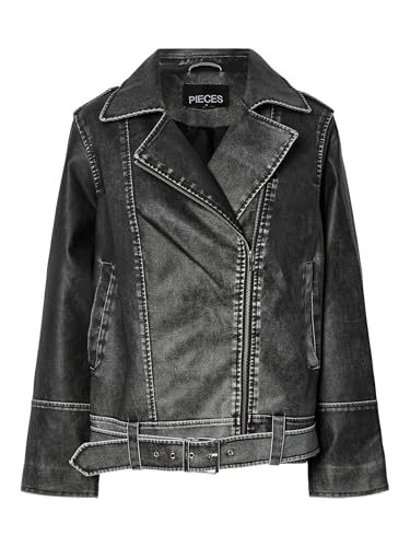 Pieces Pcjosie giacca biker donna ecopelle taglia M