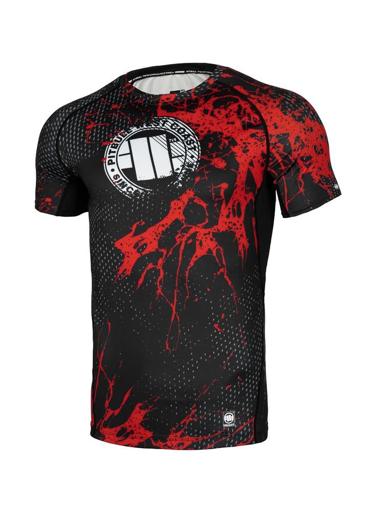 Pitbull rashguard maglietta sportiva uomo manica corta