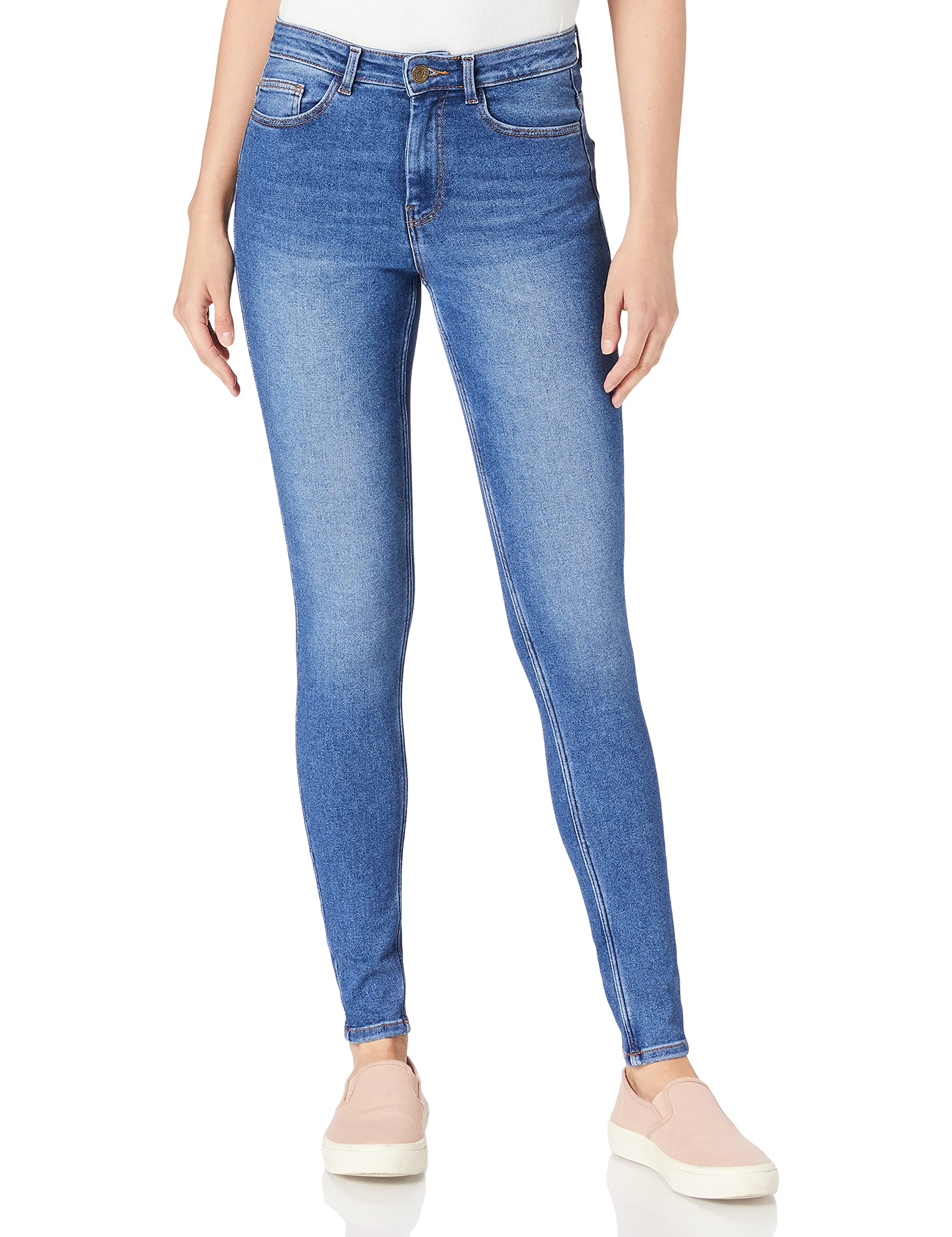 Pieces Jeans Skinny Donna Tinta Unita