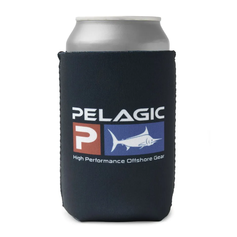 Pelagic Coozie porta lattina blu navy neoprene