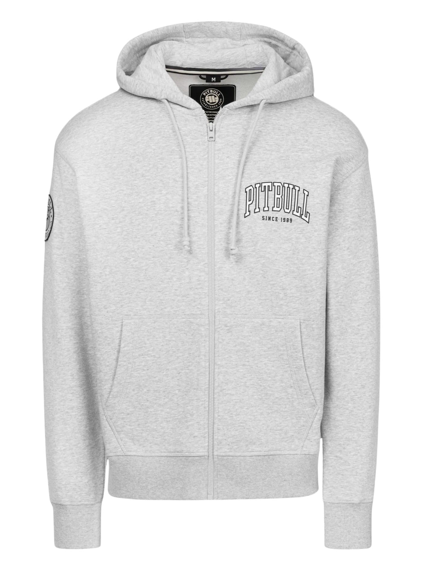 Pitbull Badger hoodie uomo zip taglia L