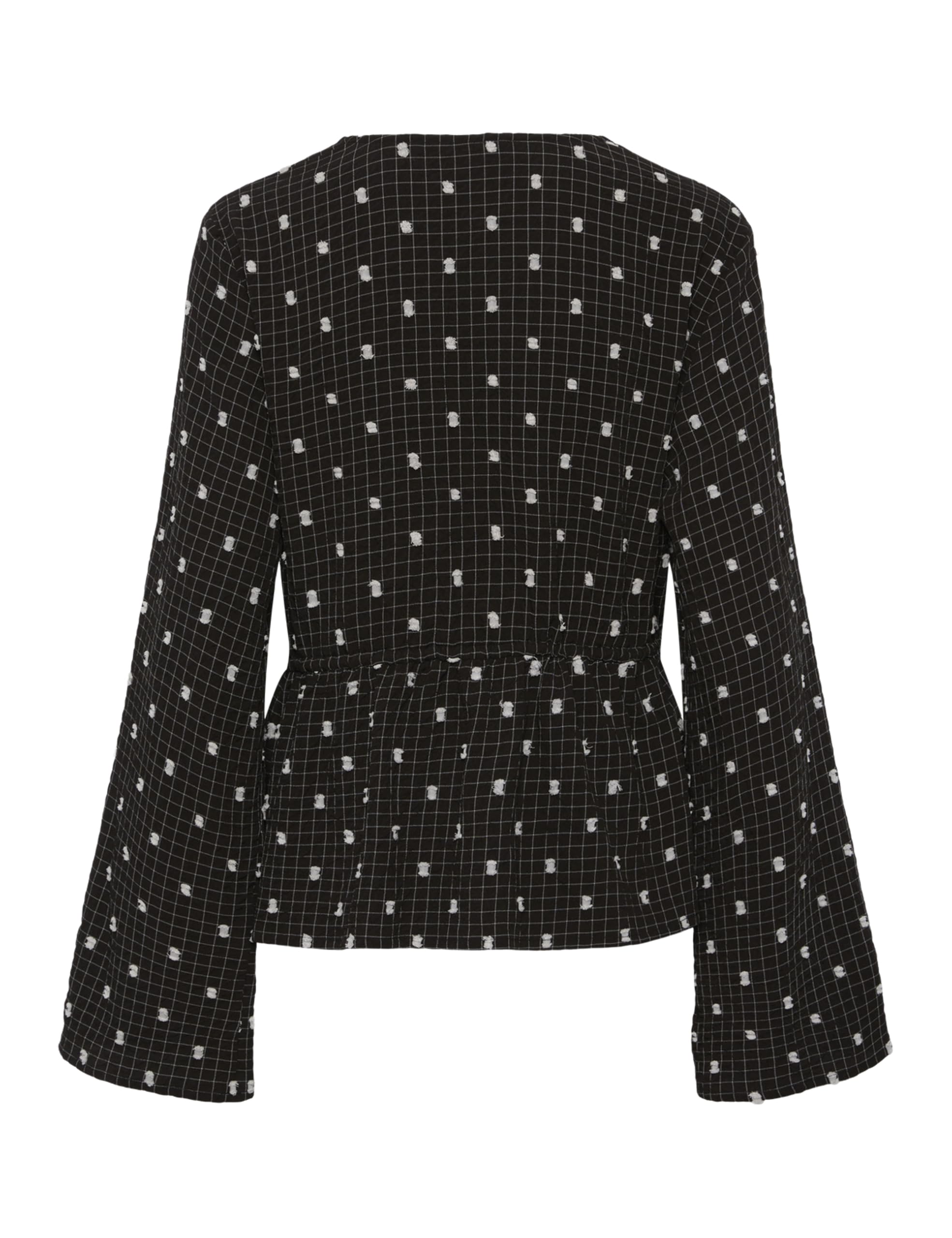 Pieces Pcnovalee LS Tie Top camicia donna XS maniche lunghe