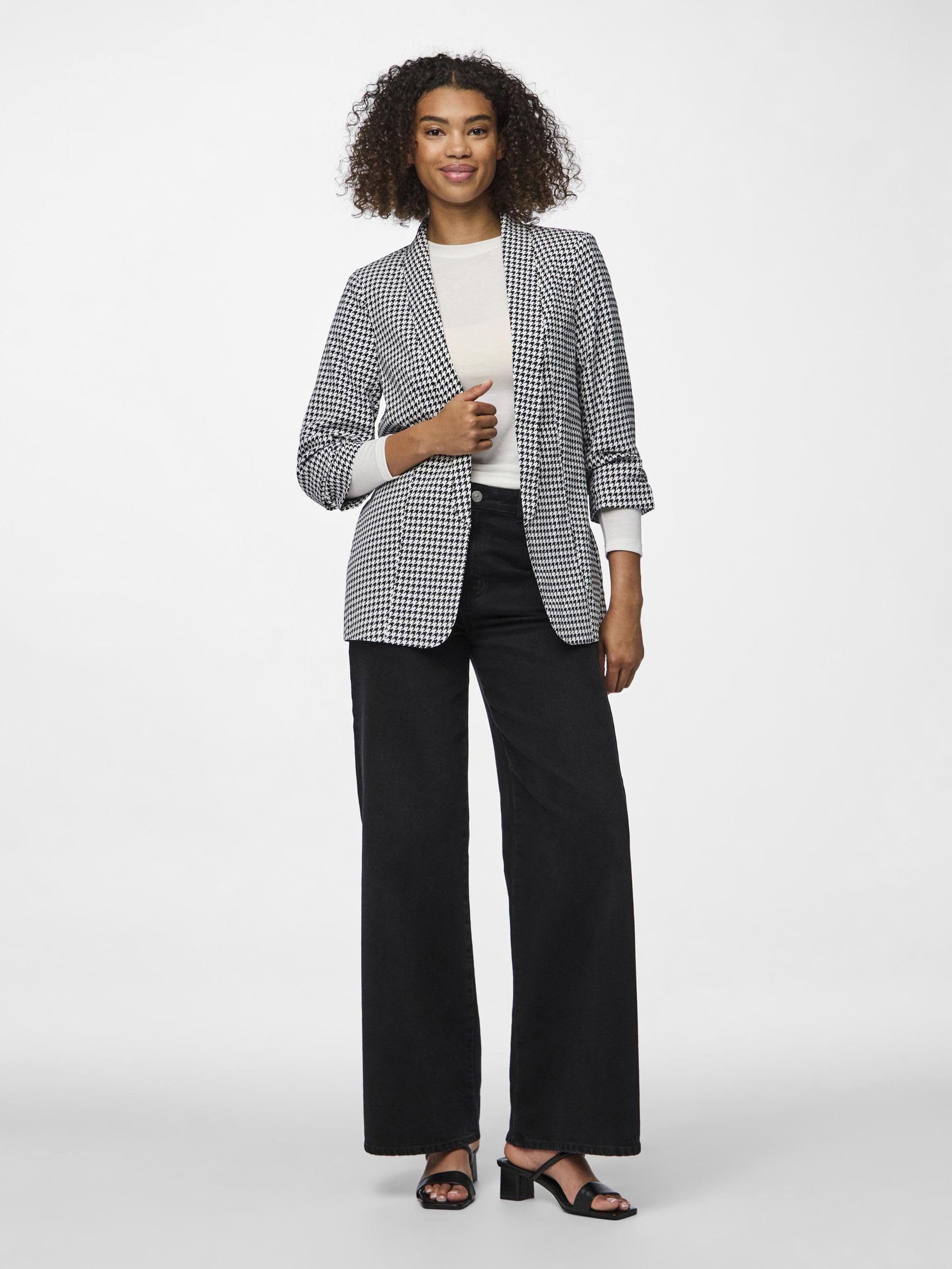 Pieces Pcbosella Blazer Manica 3/4 Stampato XL