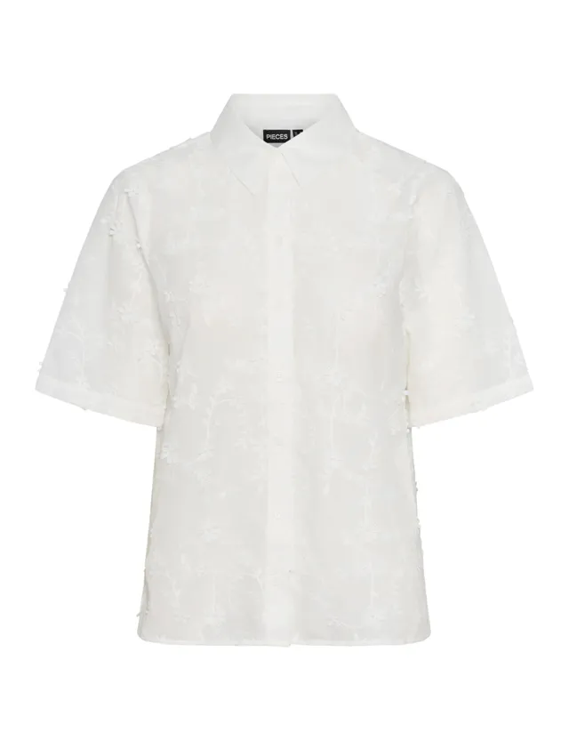 PIECES camicia donna manica corta taglia XS vestibilità comoda