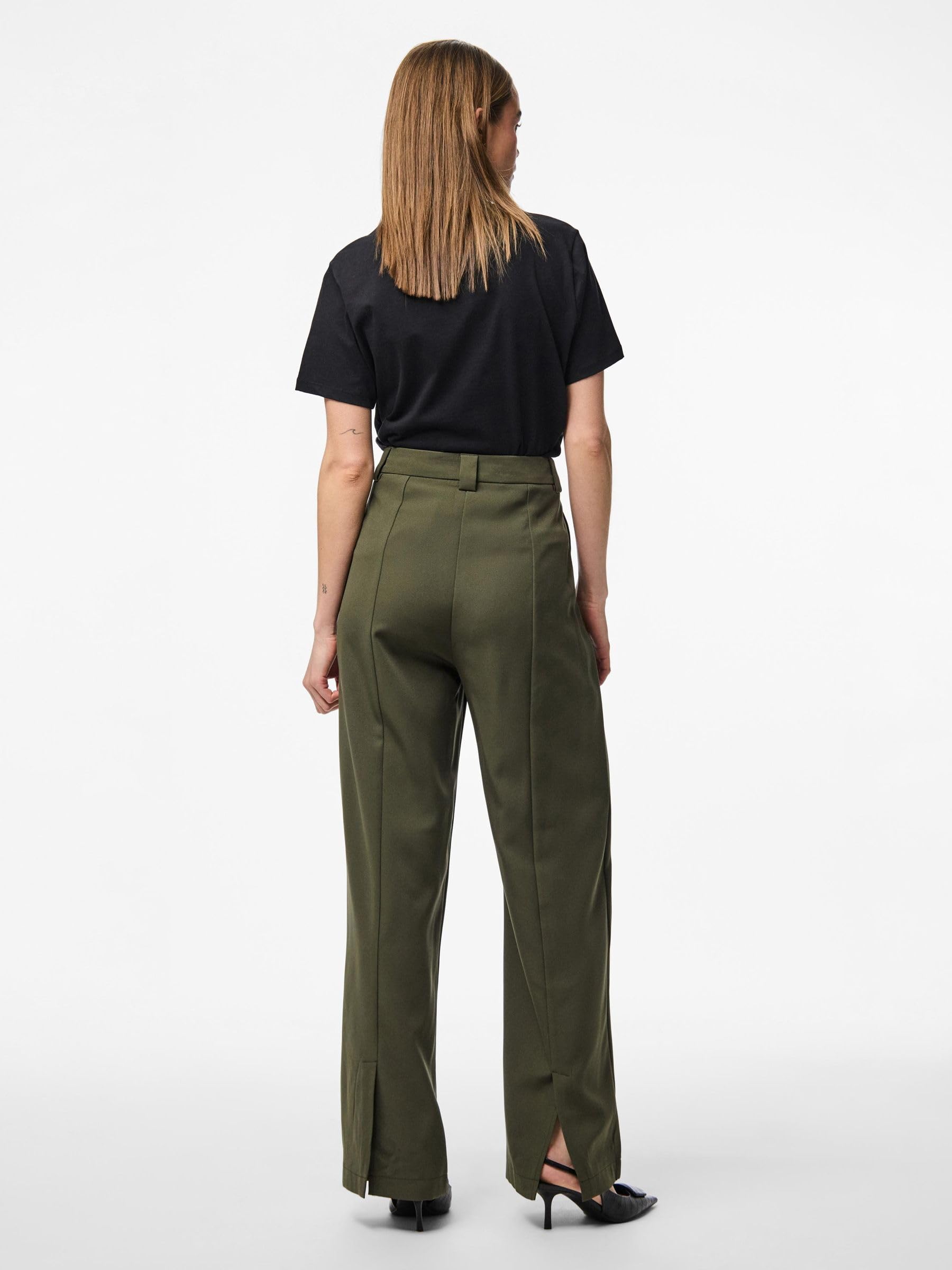 Pieces Pcnimora HW Pants BC pantaloni eleganti donna S vita alta