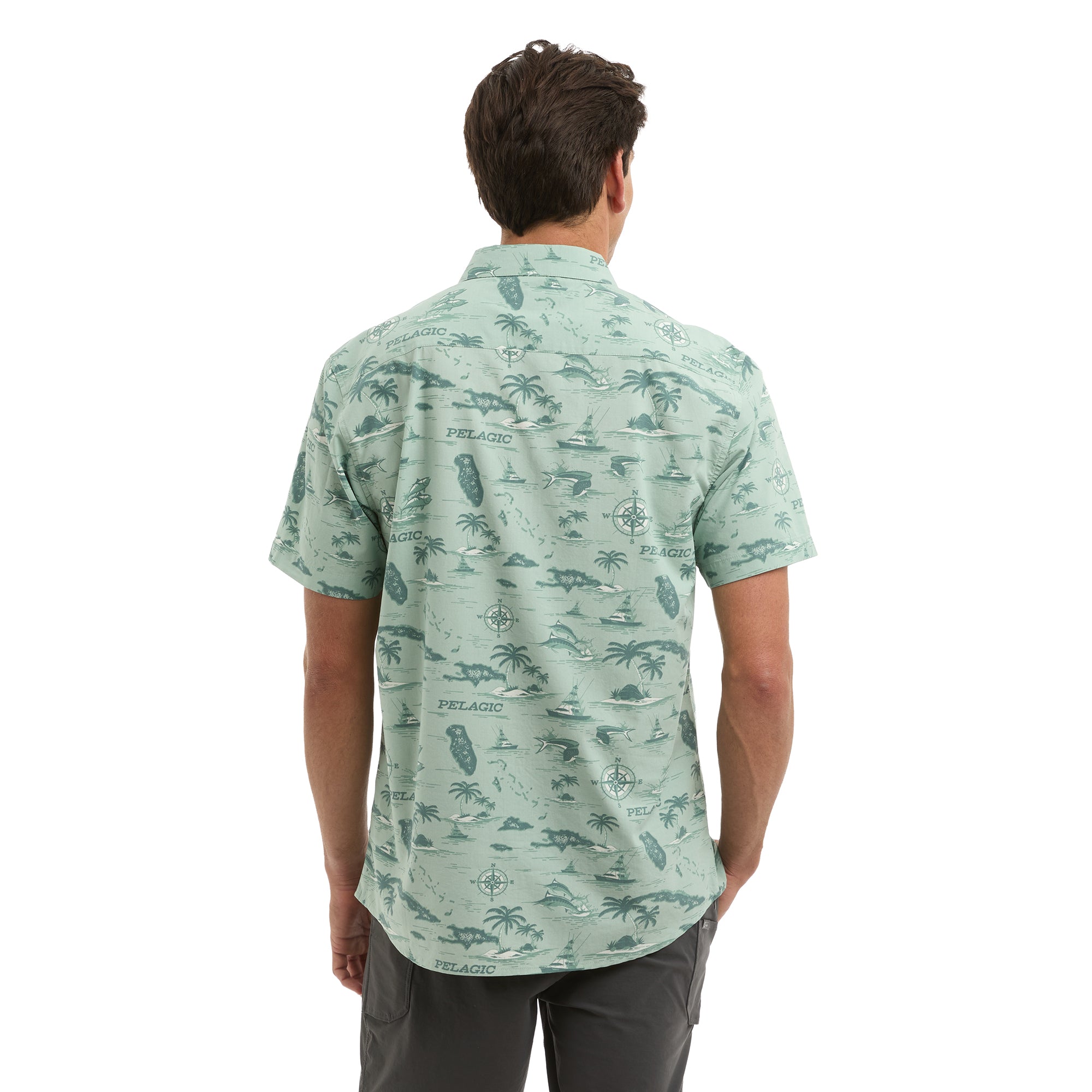 PELAGIC Knockdown camicia uomo Sage UPF 50+