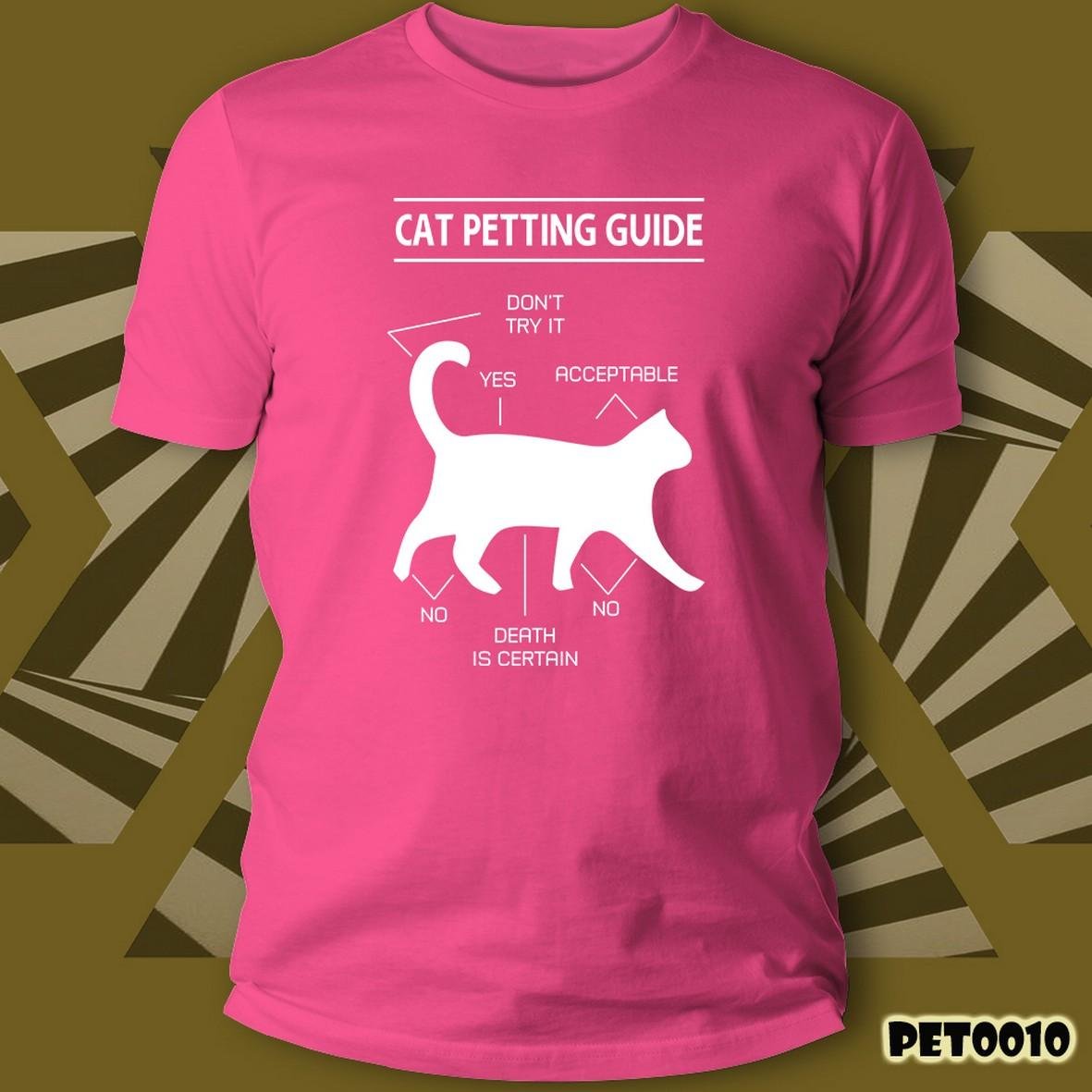 Matrix Music Store Cats Petting Guide t-shirt unisex cotone