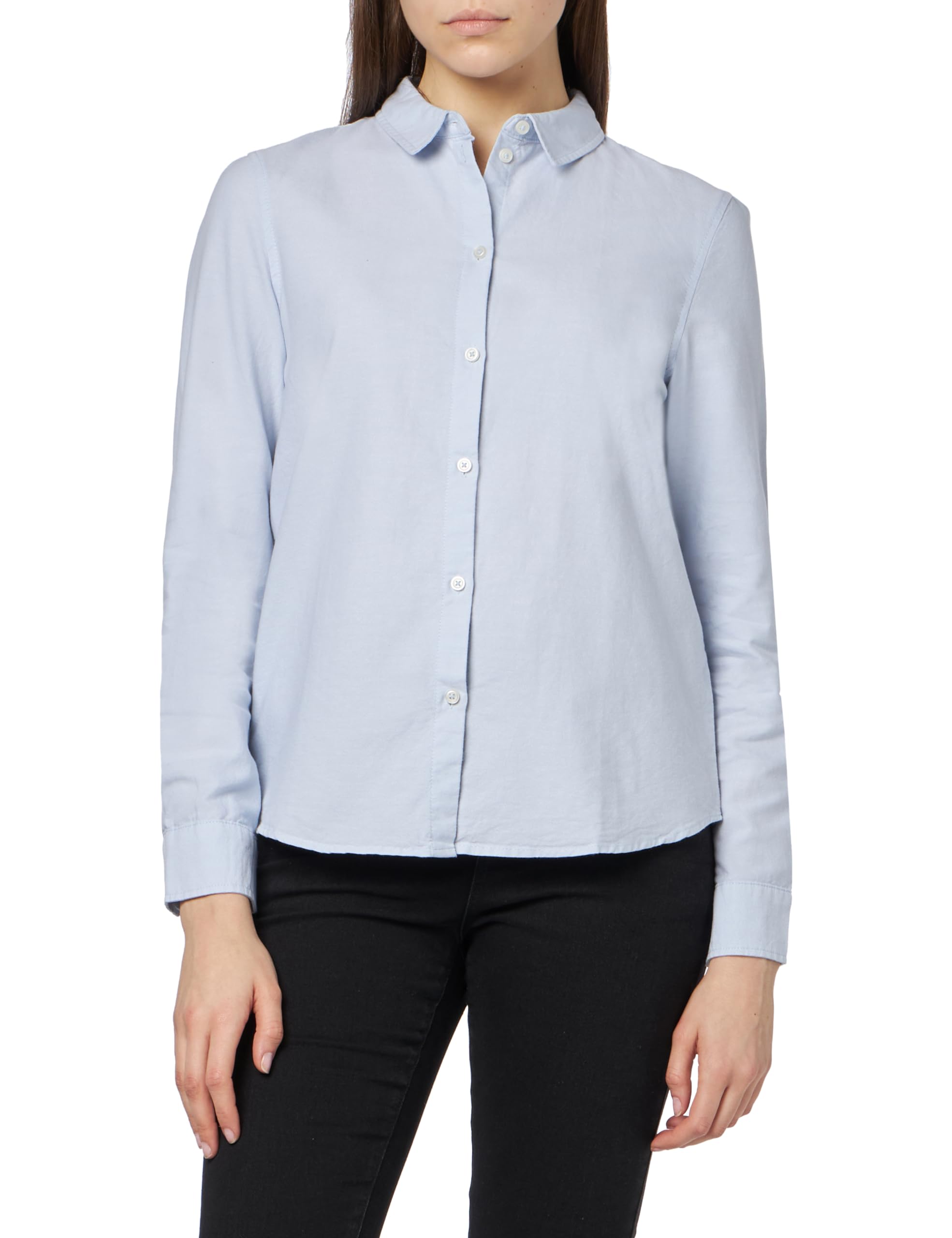 Pieces Pcirena LS Oxford Shirt camicia donna bianco cotone
