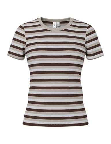 Pieces Pcmay SS Striped maglietta donna L a righe