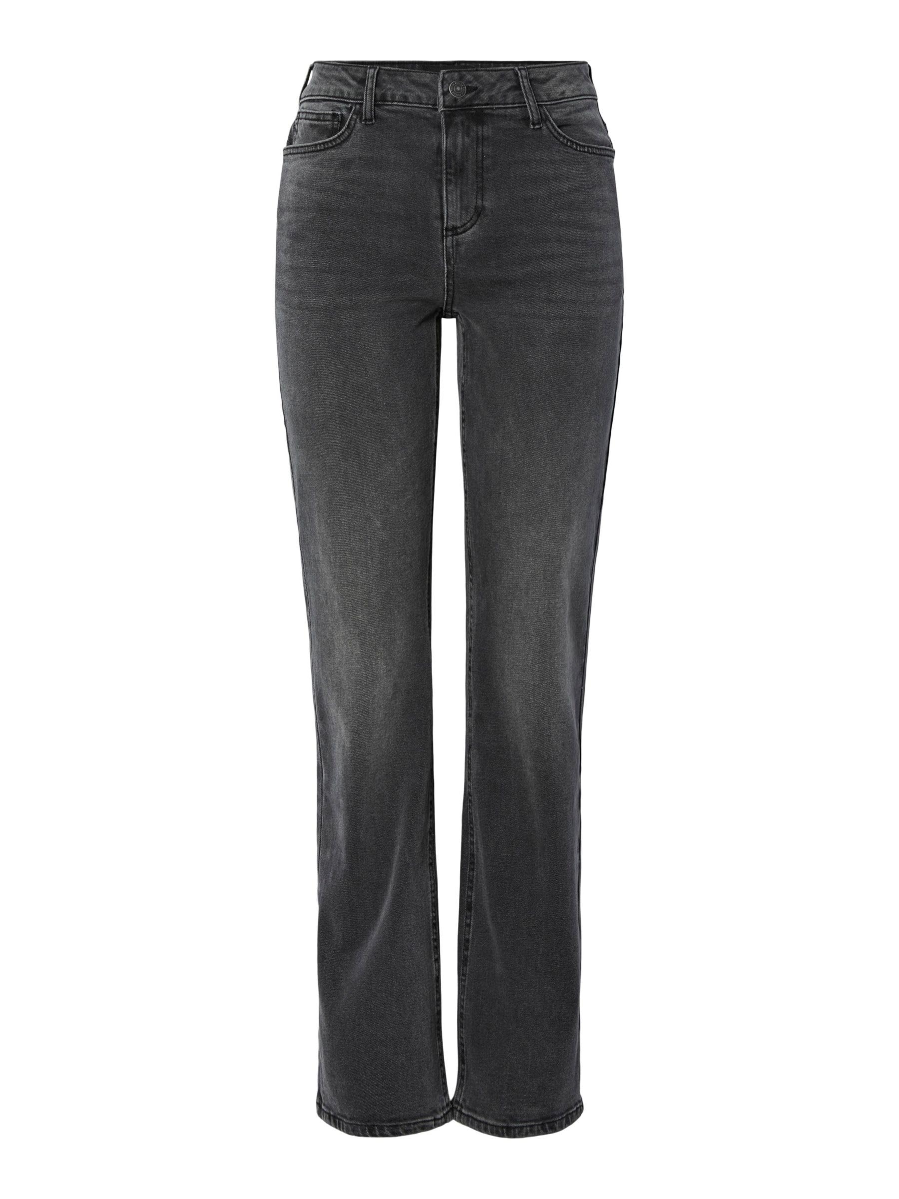 Pieces Pckelly MW Straight Jeans New Dg jeans donna 27W/30L dritti
