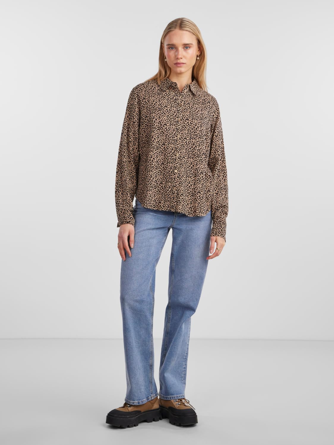 Pieces Pcnova LS Shirt Noos BC camicia donna