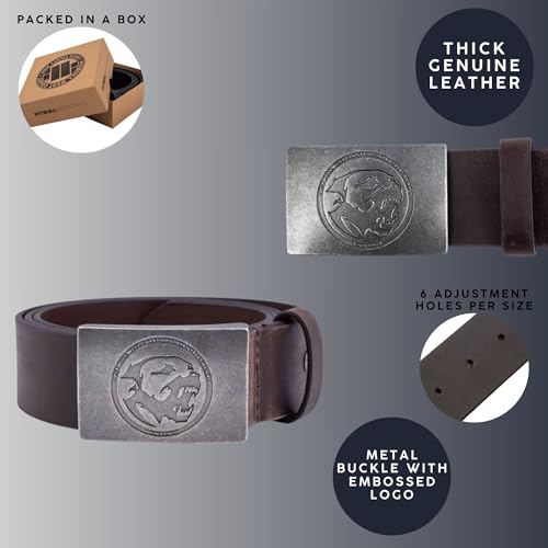 Pitbull West Coast Bones 100 cintura pelle marrone