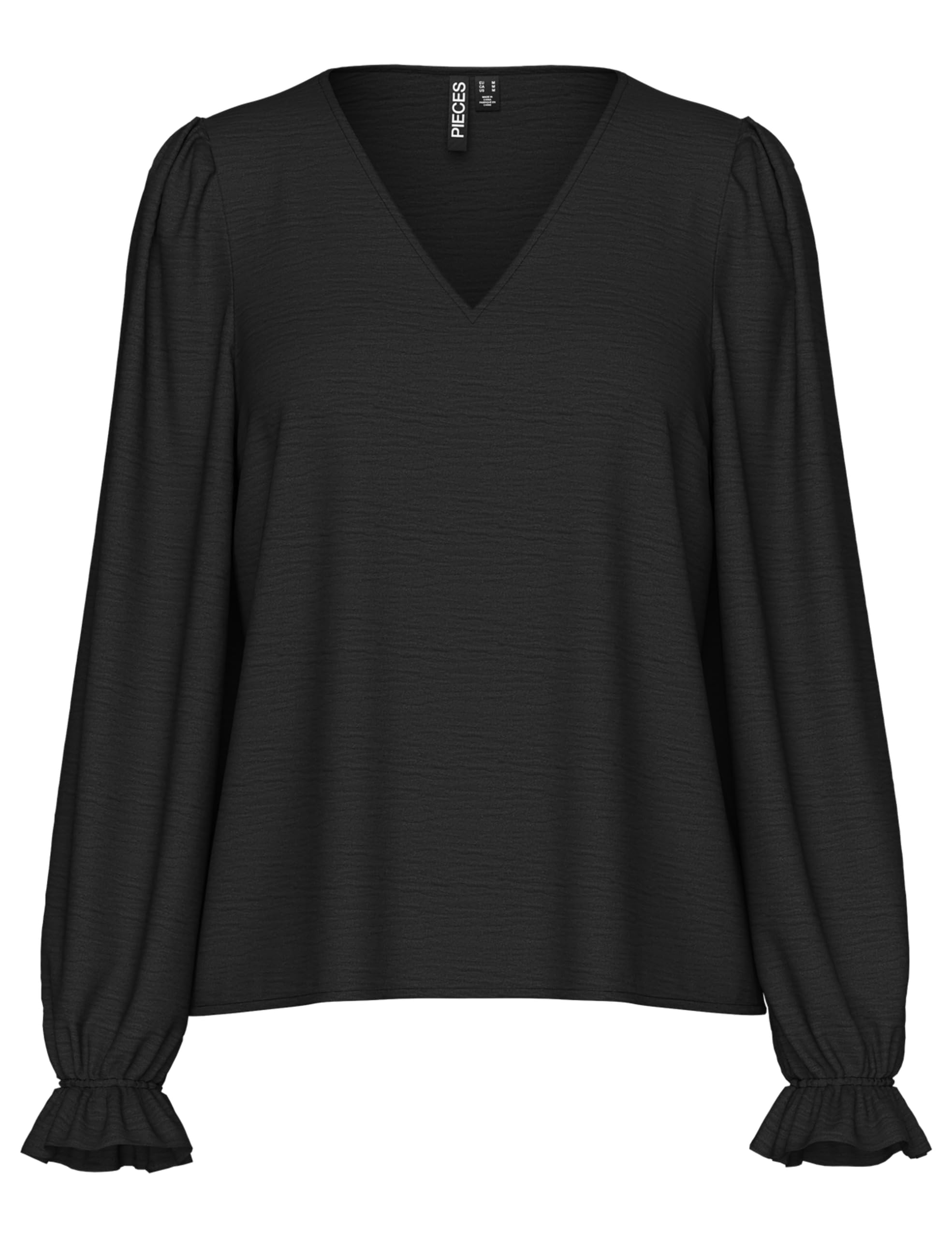 Pieces Pctiffany LS maglia scollo a V manica lunga