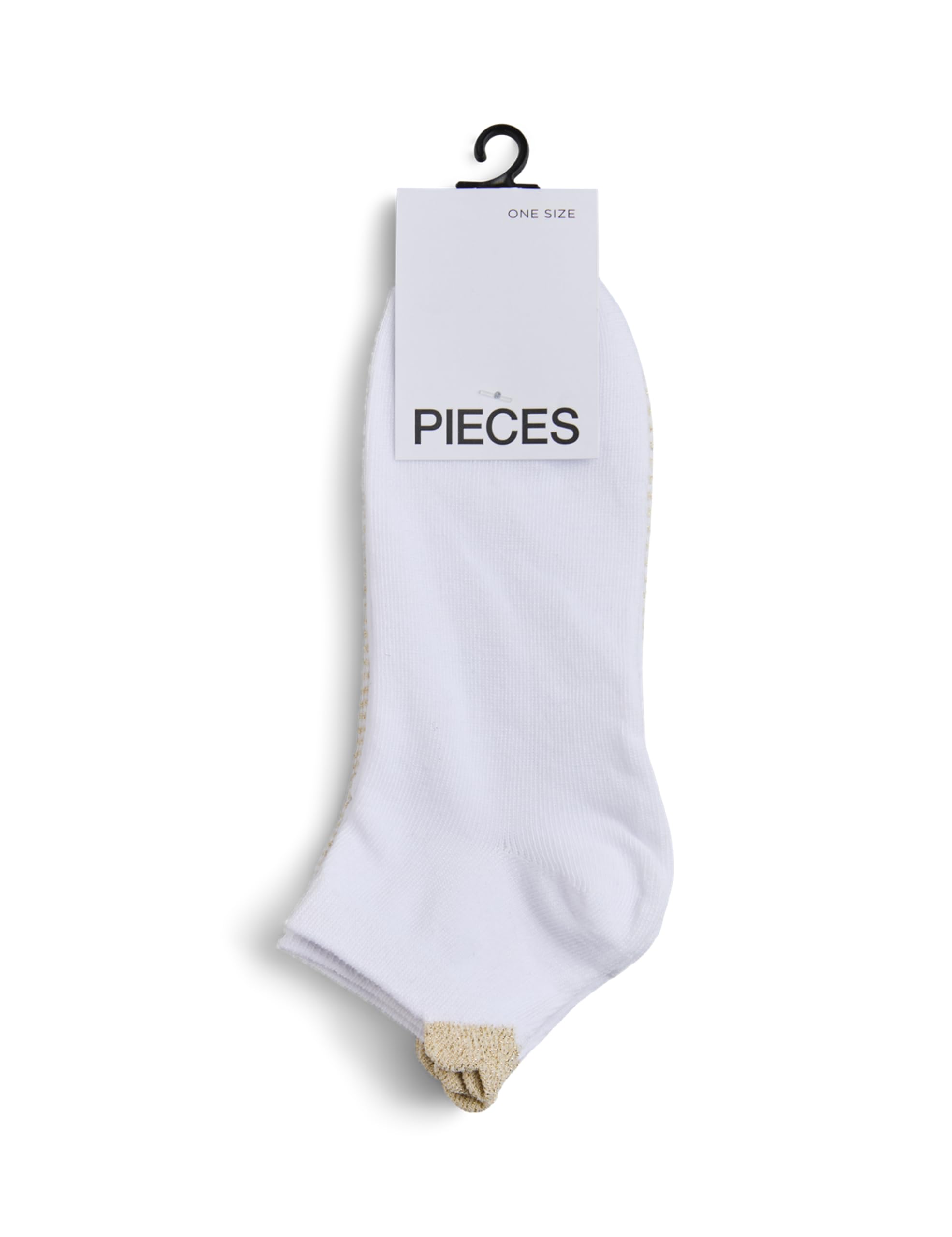 Pieces Pclaura Ankle Socks calzini bianco 2 pezzi uso quotidiano