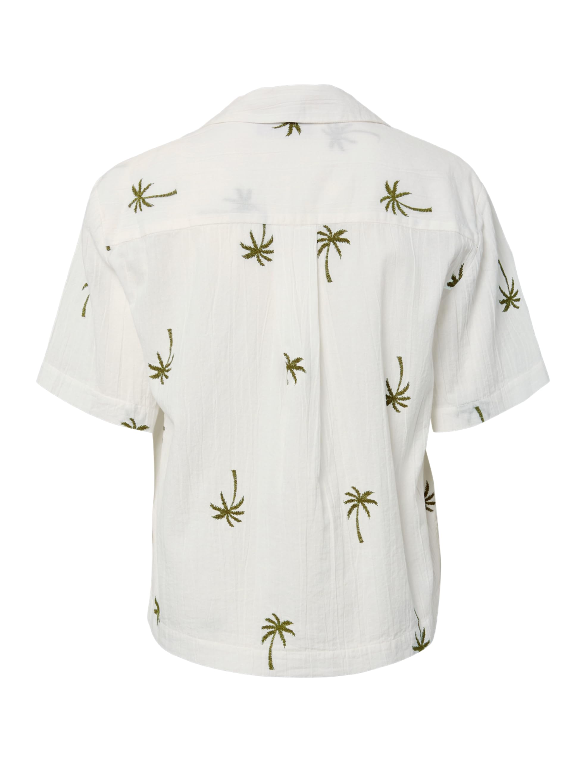 Pieces Pckiana SS Embroidery camicia L manica corta