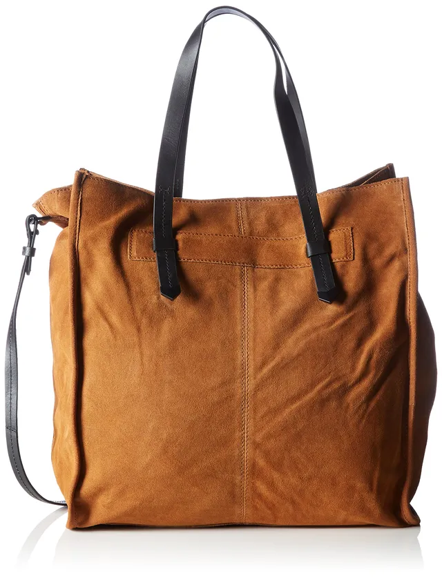 Pieces Ps Susy Suede Net borsa tracolla donna marrone scamosciata