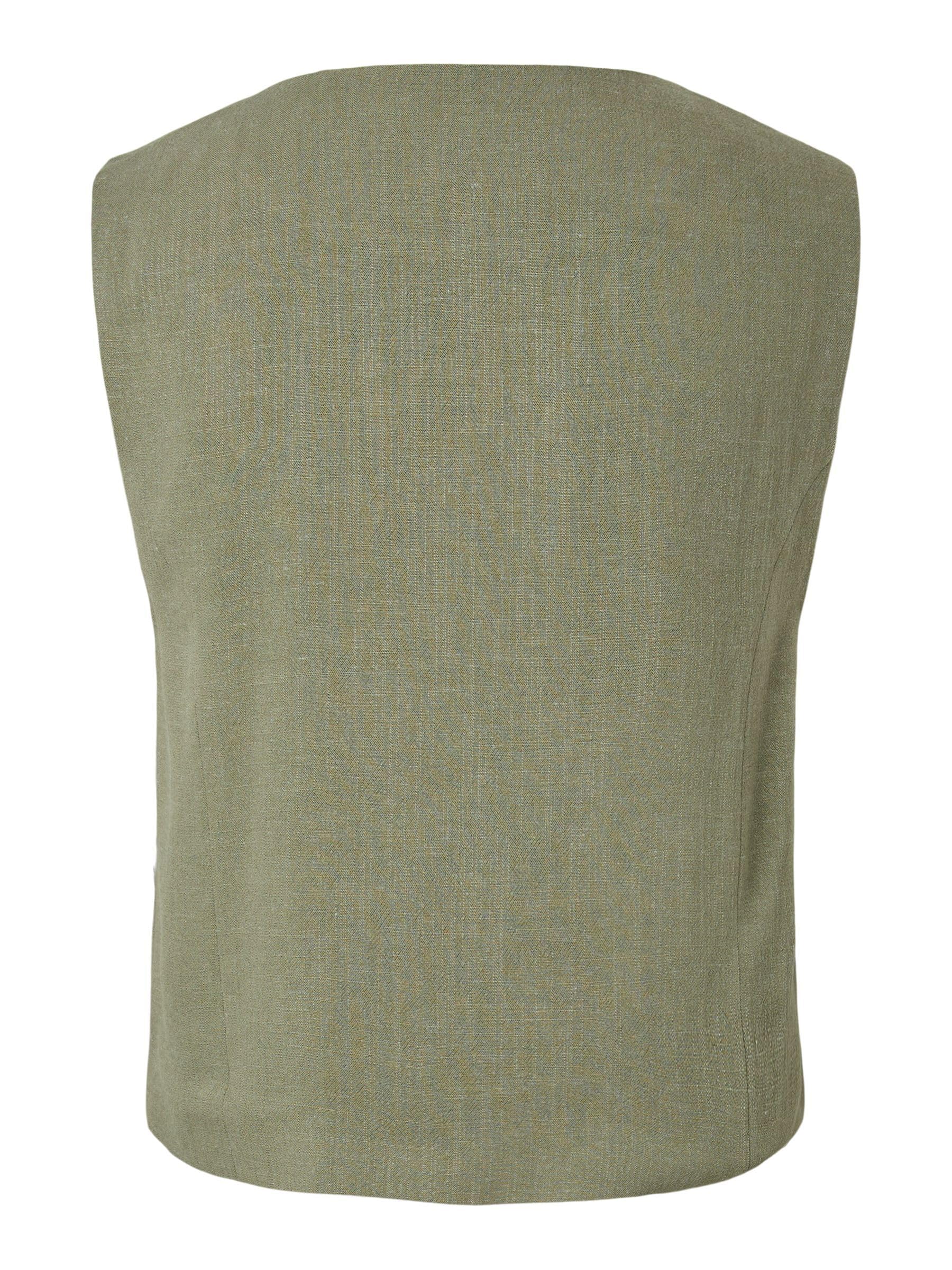 Pieces Pcvinsty gilet corto donna verde uso quotidiano