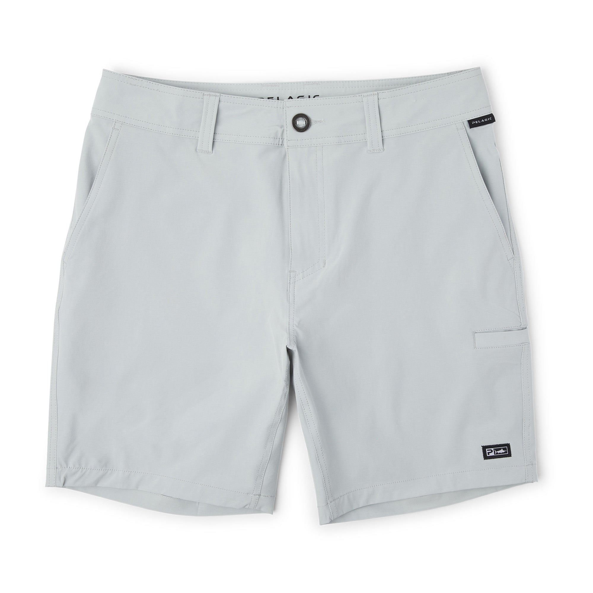 Pelagic Mako pantaloncini uomo grigio chiaro elasticizzati