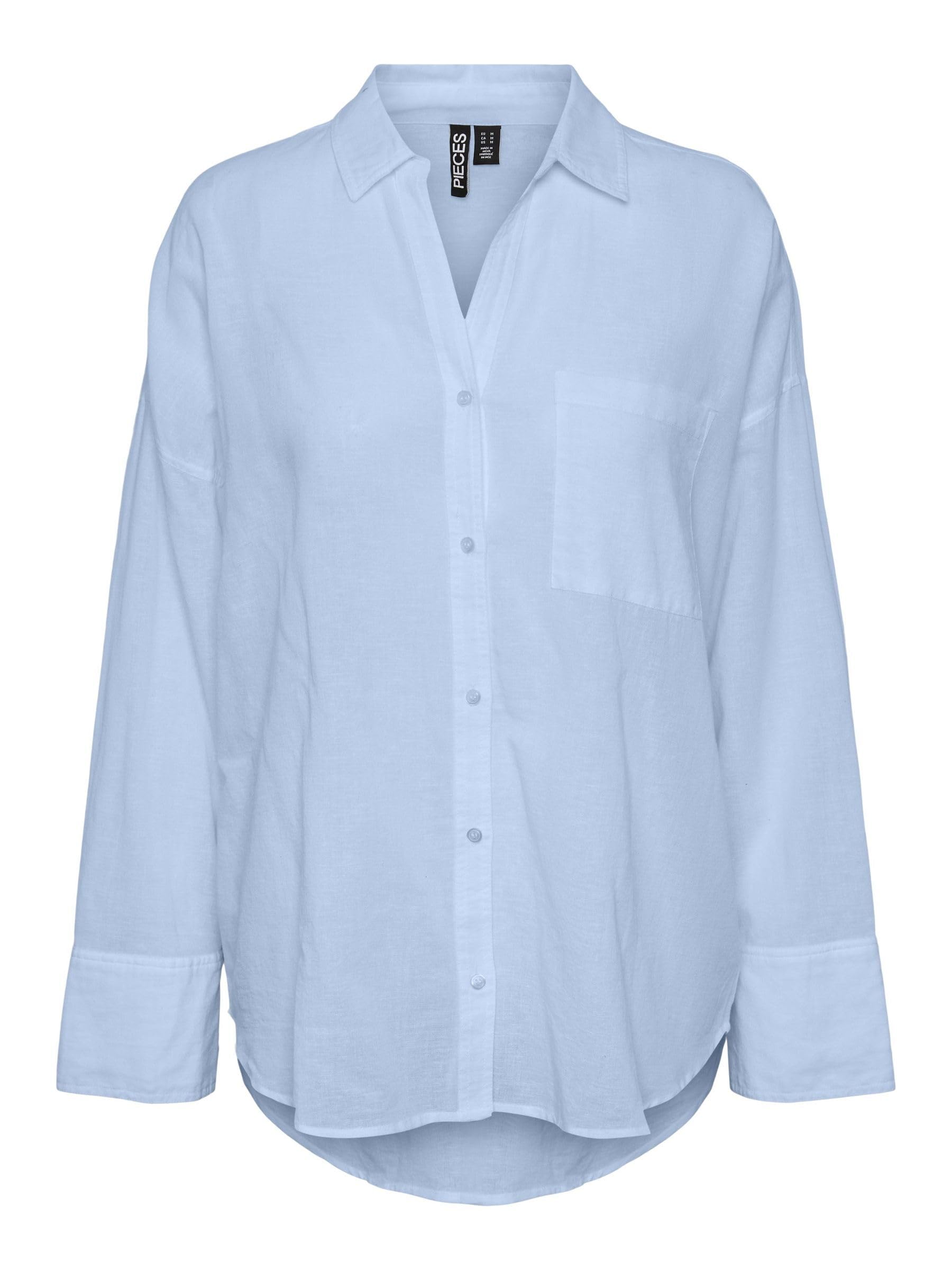 Pieces PcMatinka Camicia Donna Maniche Lunghe