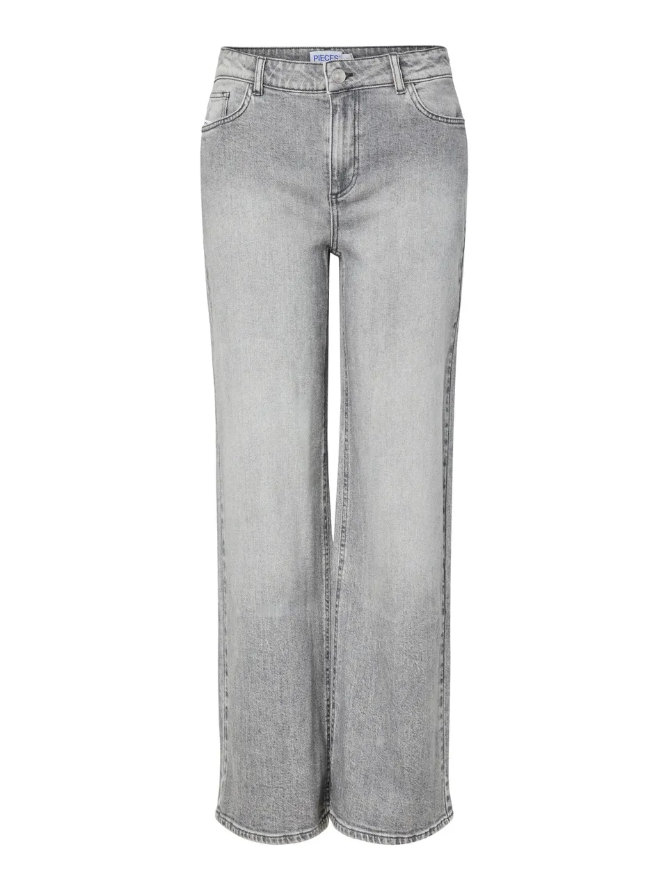 Pieces Pcsilke MW Wide Jeans MG Noos BC jeans donna 25W/30L larghi