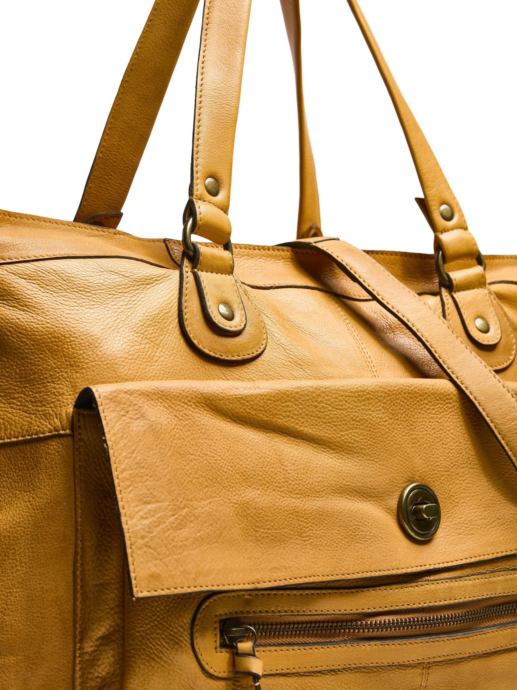 Pieces Totally Royal Leather Travel Bag 13 borsa pelle