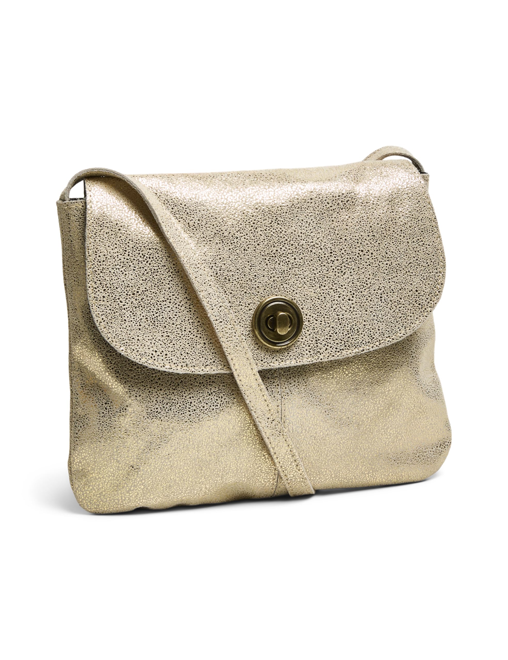PIECES Totally borsa tracolla rotonda oro
