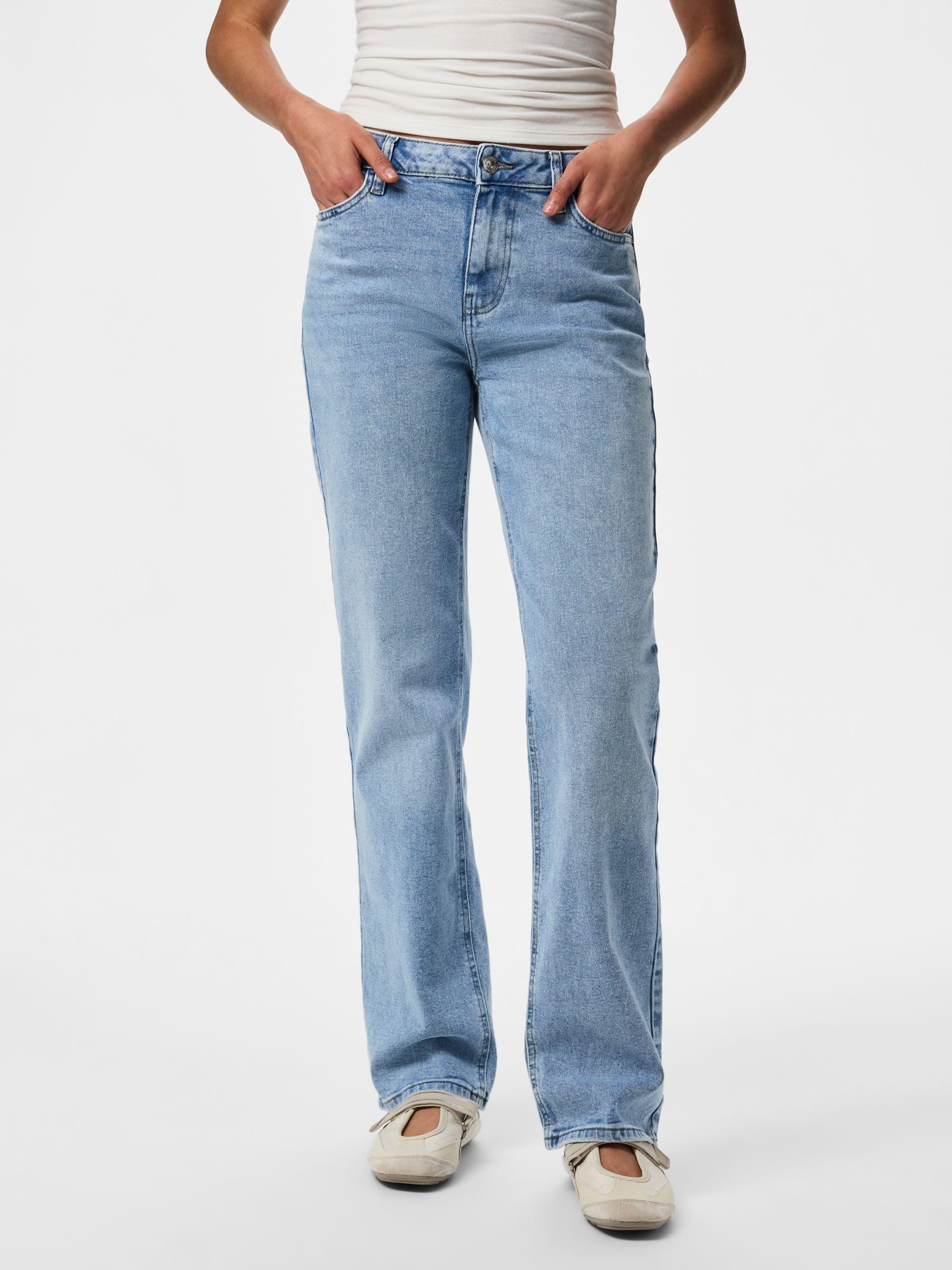 Pieces Pckelly MW Straight Jeans Lb302 Noos jeans 25W/30L