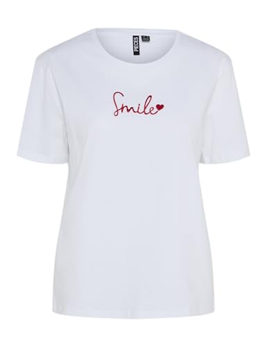 PIECES Pcsinne SS Tee FC t-shirt bianca XS manica corta
