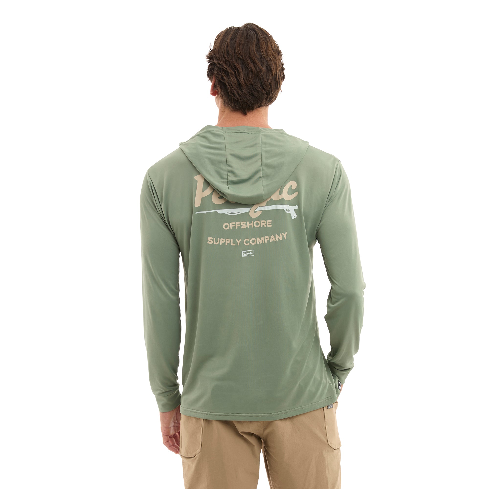 Pelagic Aquatek Gunner maglia pesca UPF 50+ verde mangrovie