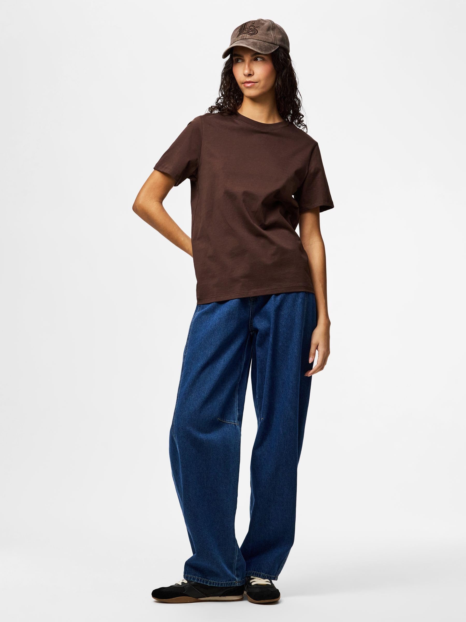 PIECES PCRIA t-shirt donna tinta unita