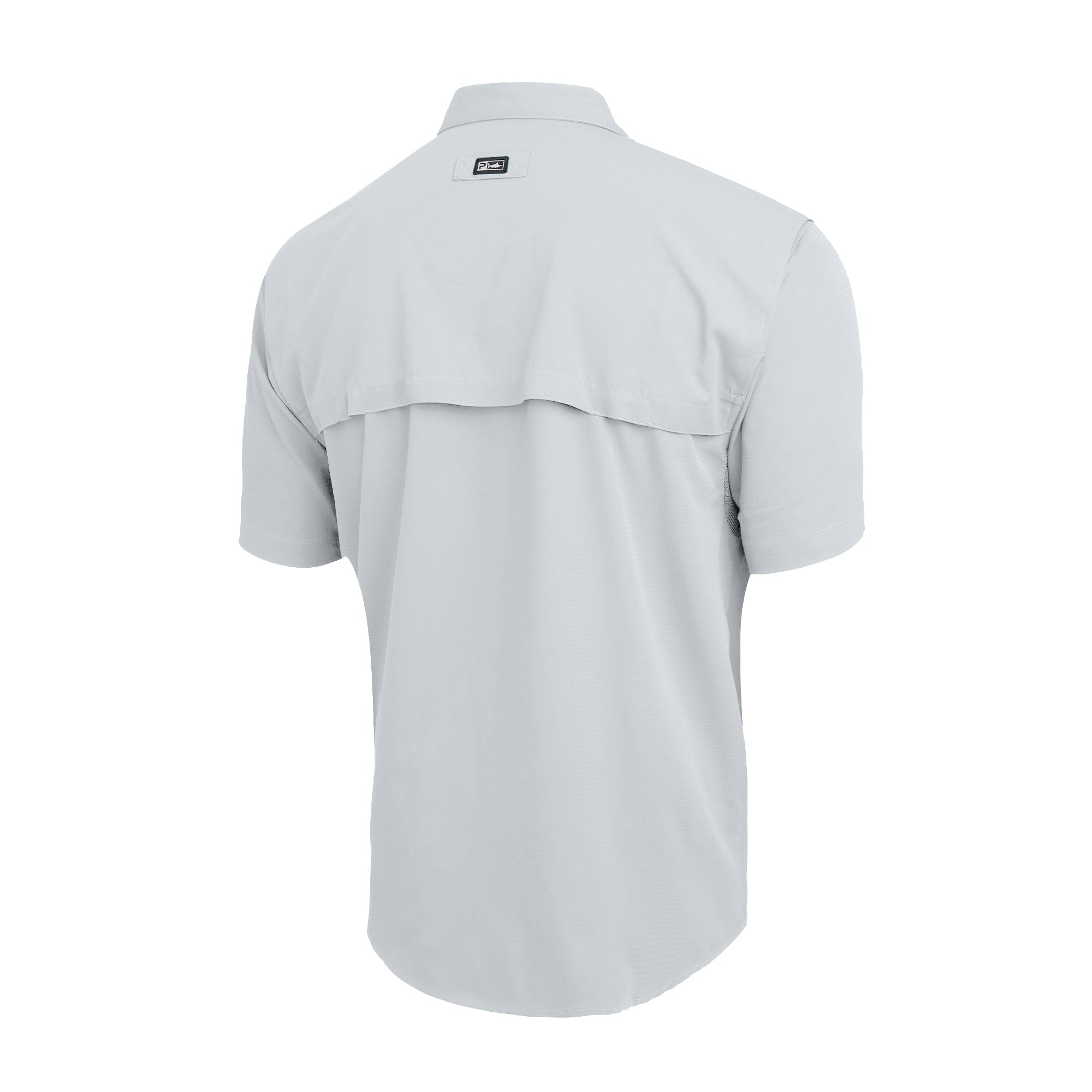 Pelagic Keys camicia uomo manica corta Grigio Chiaro UPF 50+