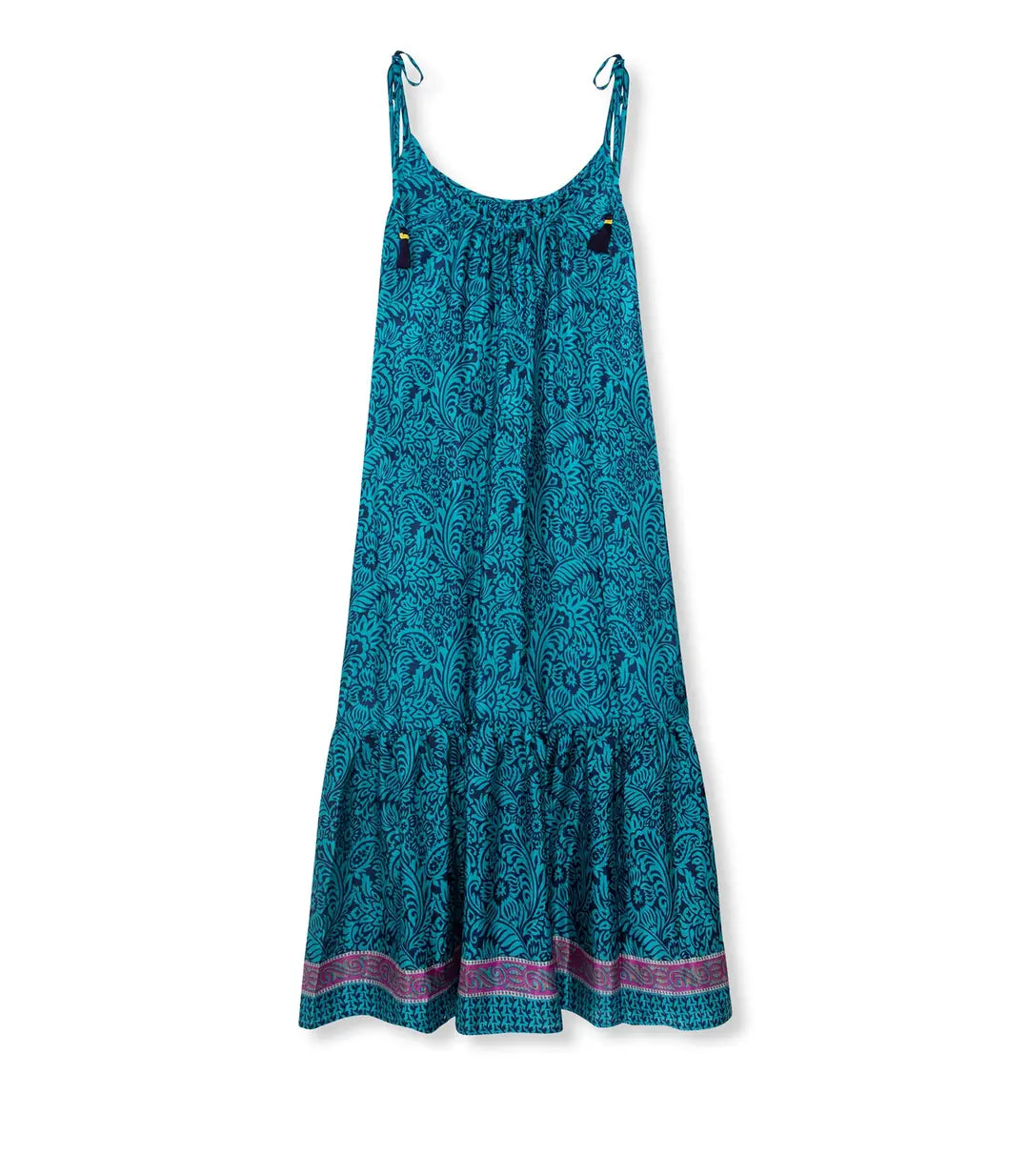 el.residu Myra #11 vestito midi blu S/M viscosa