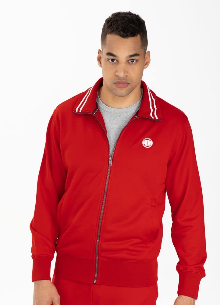 Pit Bull West Coast Oldschool Track Jacket Small Logo giacca rossa S