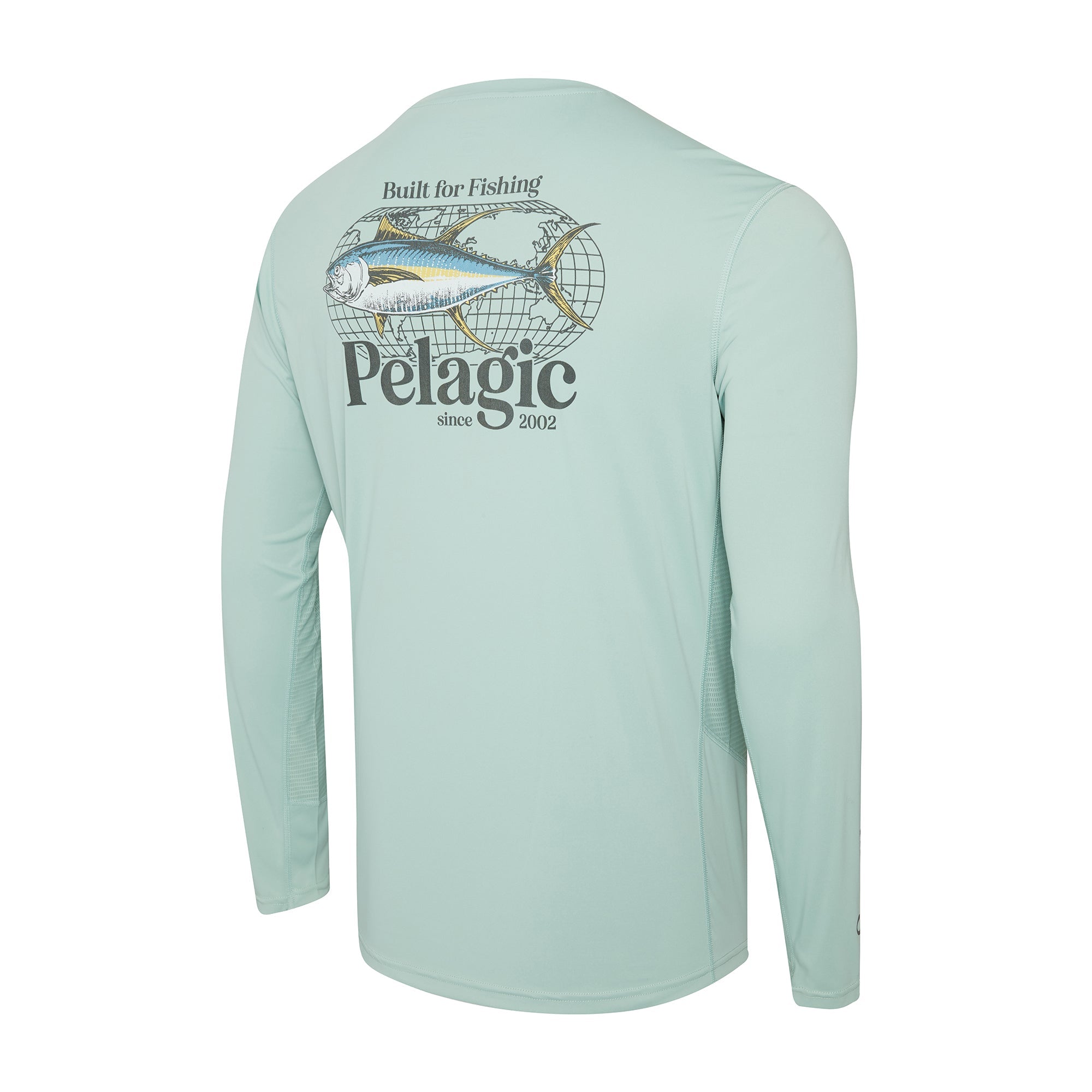 Pelagic Vaportek Worldwide YFT maglia pesca salvia UPF 50+