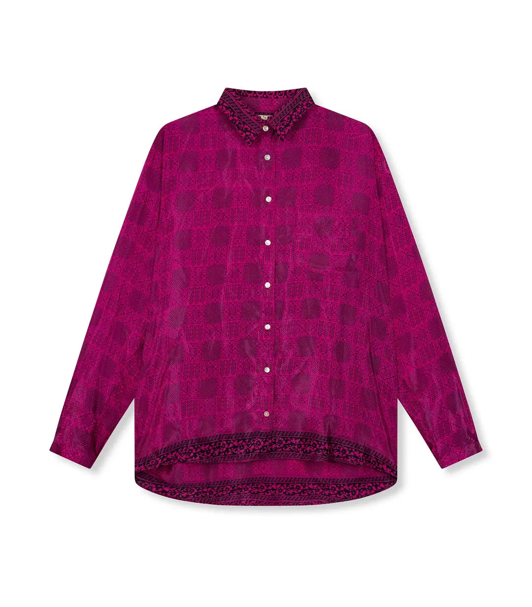 el.residu Evan #6 blusa viscosa rosa stampa unica S/M