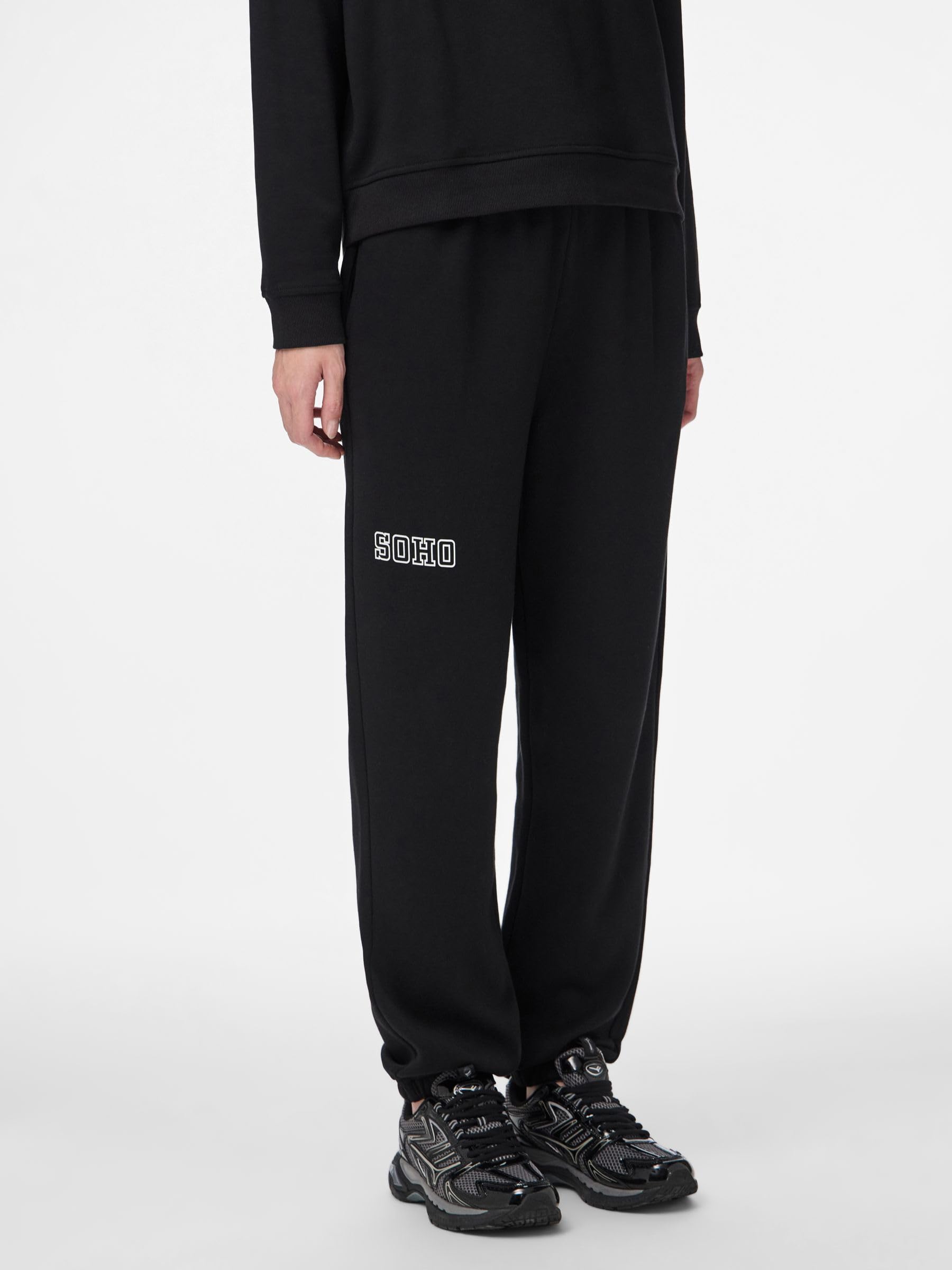 Pieces Pcrisso HW Sweat Pants tuta Nero taglia L cotone